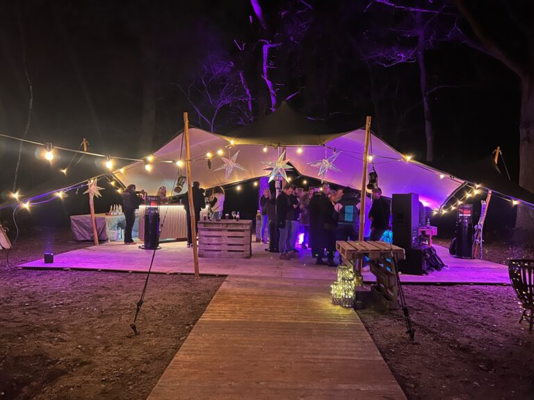 Stretchtent met verlichting