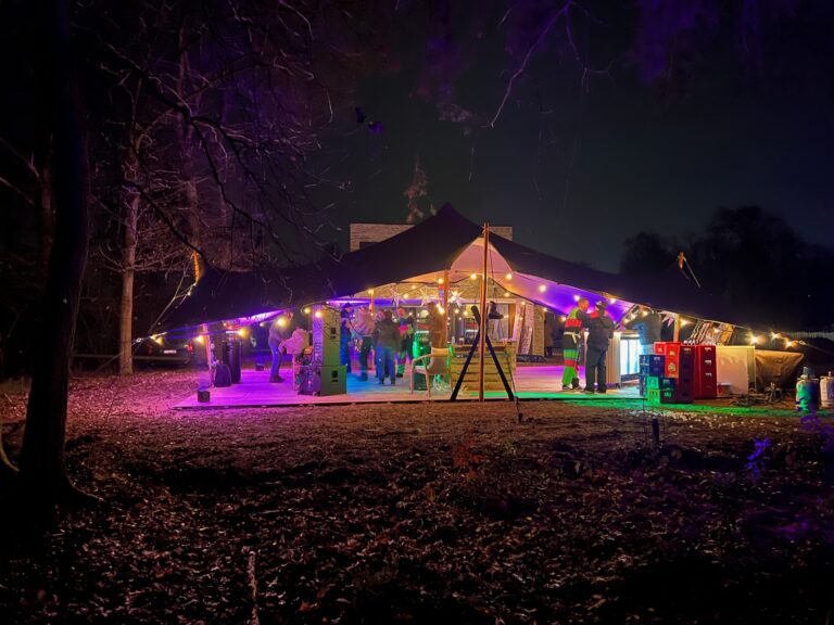 Stretchtent met verlichting